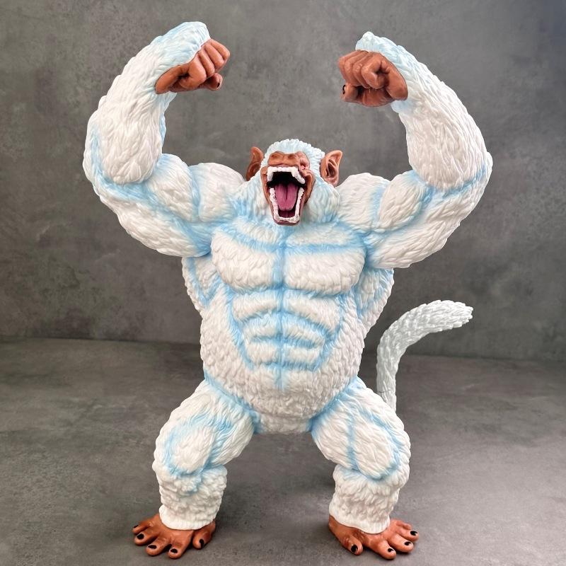 

39CM Anime Dragon Ball Theatrical Version Figure Gold Big Ape Gorilla Action Statue PVC Collection Toy Model Decoration Gifts No box белый
