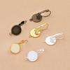 Copper Earring Setting Earrings Blank Base Jewelry Replacement Making Finding for Homemade Professional