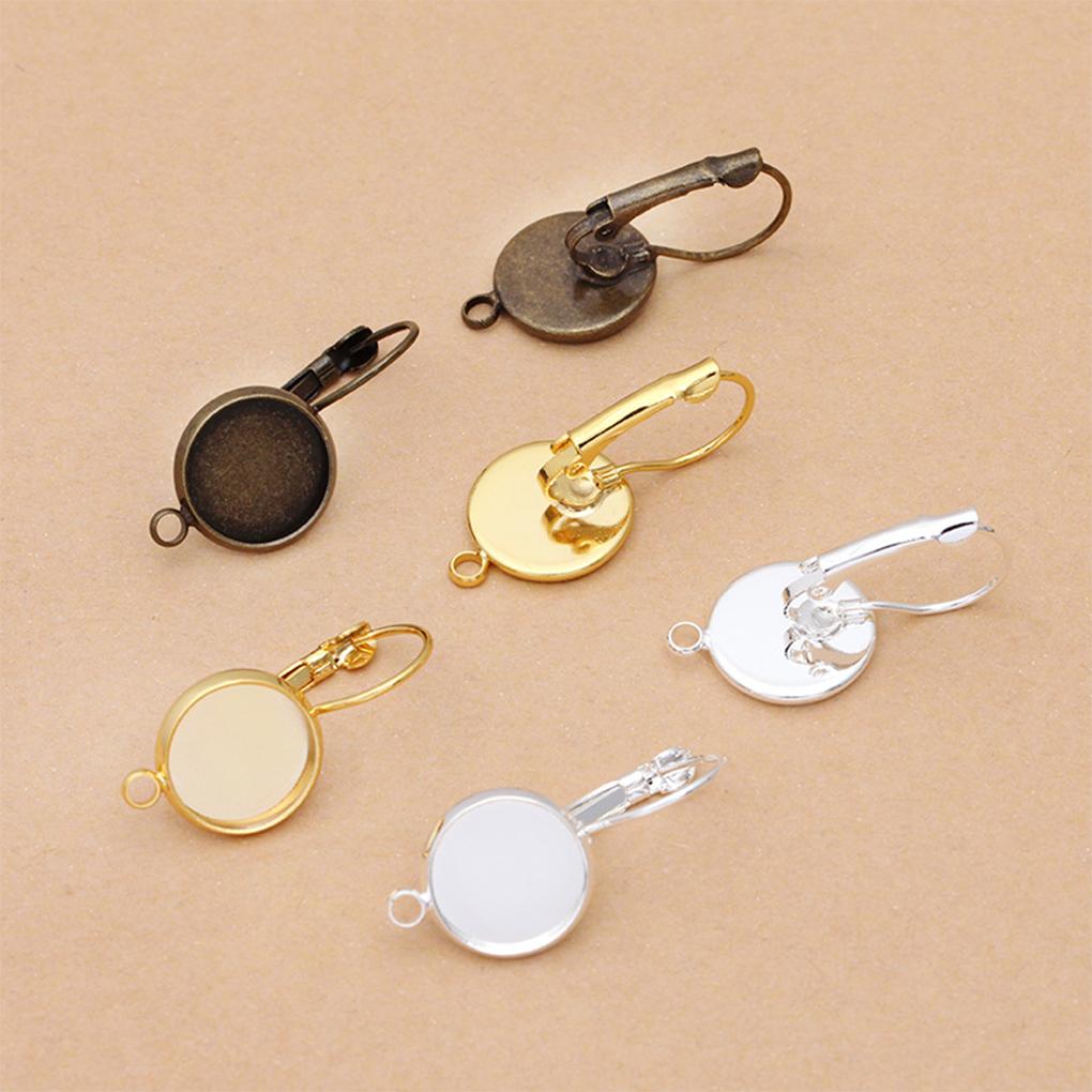 Copper Earring Setting Earrings Blank Base Jewelry Replacement Making Finding for Homemade Professional