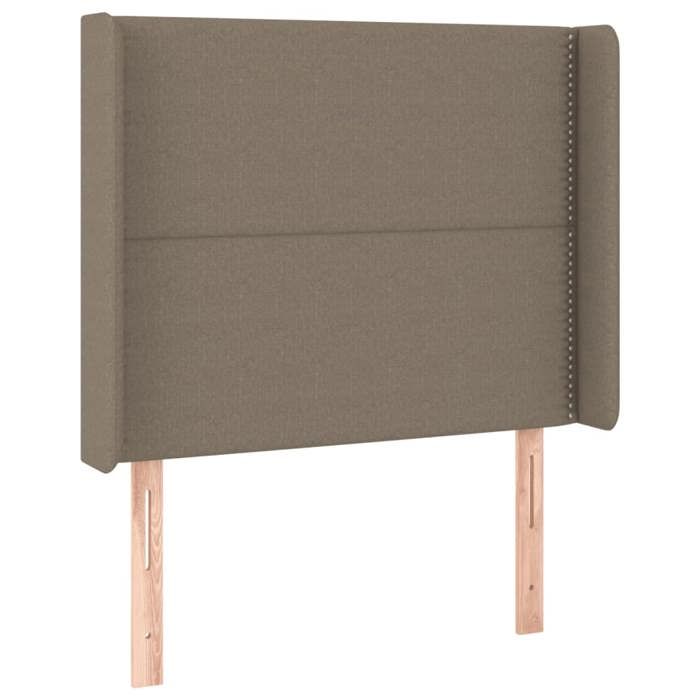 VidaXL Tête de Lit à LED Meuble de Chambre à Coucher Accessoire de Lit Simple Tête de Cadre de Lit Intérieur Taupe 3123902