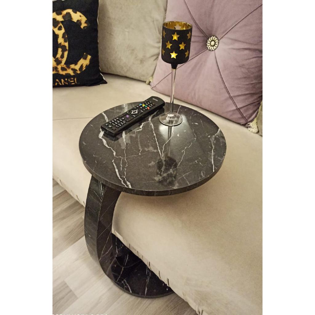 Wheeled C Coffee Table Sofa Table Side Table Nesting Coffee Table Tea Coffee Serving Table Walnut