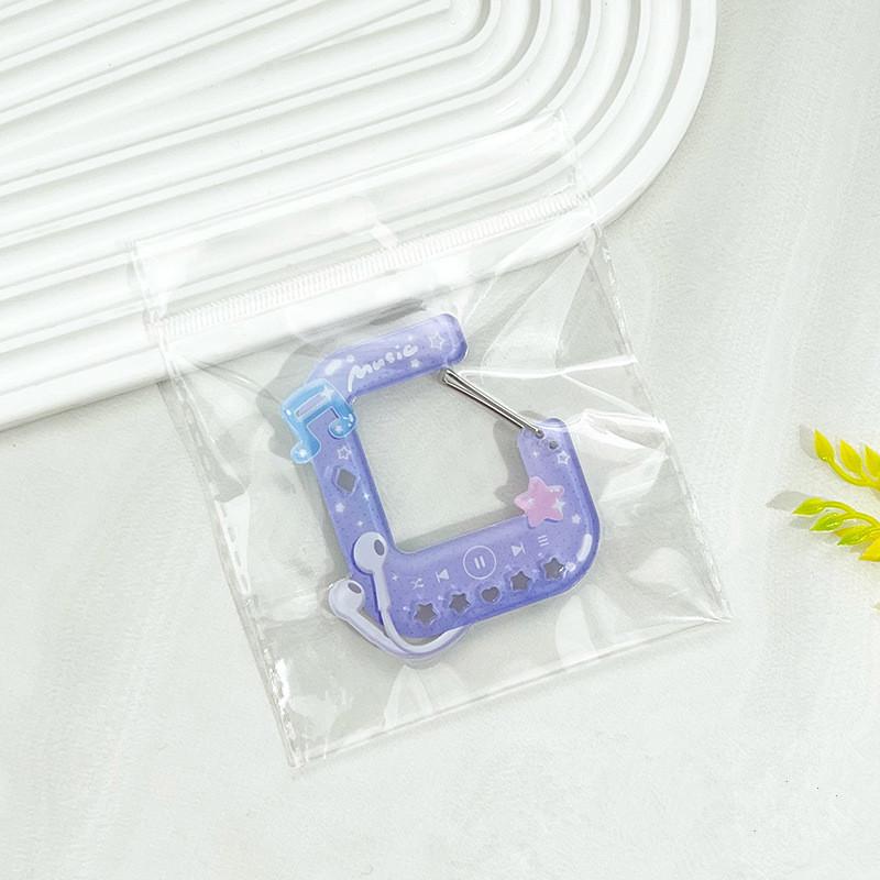 Cute Acrylic Charm Carabiner Climbing Buckle High Aesthetic Value Bag Pendant Creative Gift Keychain Backpack Handbook Decor