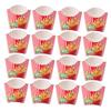 Mipcase 200-Piece Box French Fry Boxes, Snack French Fry Boats, Food Trays, Disposable French Fry Cases, Chip Packaging Boxes, Cartons, Highlight Red