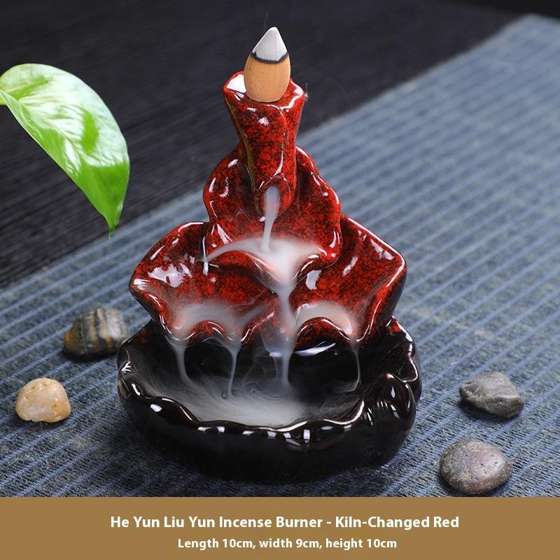 

Подставка для благовоний Керамическая курильница для благовоний Креативные украшения для курильницы для благовоний с обратным потоком