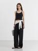 Deonseuteu Linen Banding Pants_Udpa5B221_Black