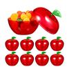 5Pcs Apple Container Christmas Party Supplies Apple Gift Storage Candy Box Snow White Party Apple Gift Wedding Decoration