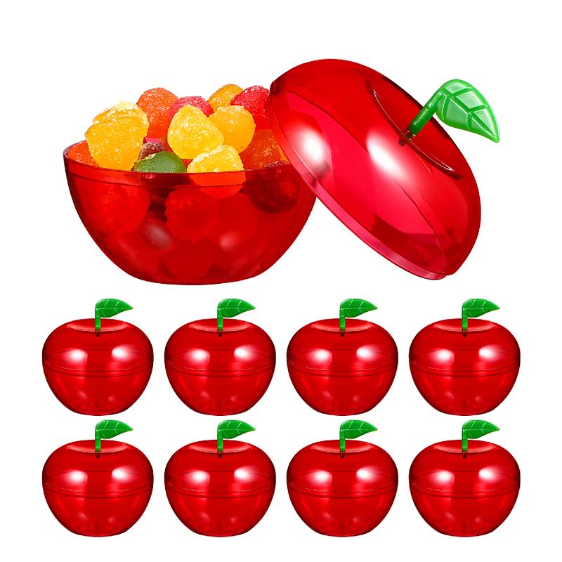 5Pcs Apple Container Christmas Party Supplies Apple Gift Storage Candy Box Snow White Party Apple Gift Wedding Decoration