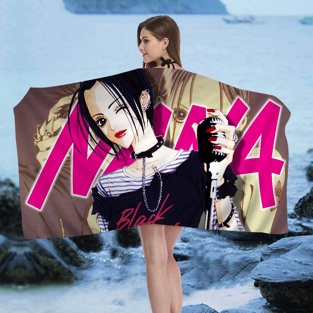 Nana Anime Bath Towel Microfiber Soft Water Absorbing Breathable For Girl Kids Decorative Cartoon Beach Towel