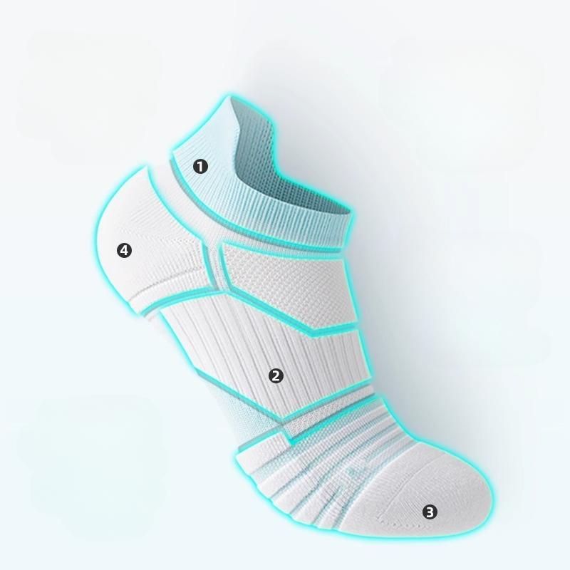 Sports Socks, Women's, Short Socks, Thin, Sweat Absorbing and Non Slip, Women's, Professional Badminton Socks, Running. Thick Soled Socks with Towels