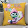 Federa Cuscino Gatti Casa delle Bambole di Gabby per Bambini Copricuscini Corti in Peluche Decorazione Divano Regalo Casa Stampa Double-Sided Federa Cuscino