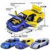 1:32 GTR R34 Super Rennwagen Legierung Druckguss Exquisites Modell Fast Furious Sound Licht Simuliert Kindergeburtstagsgeschenk Junge Spielzeug