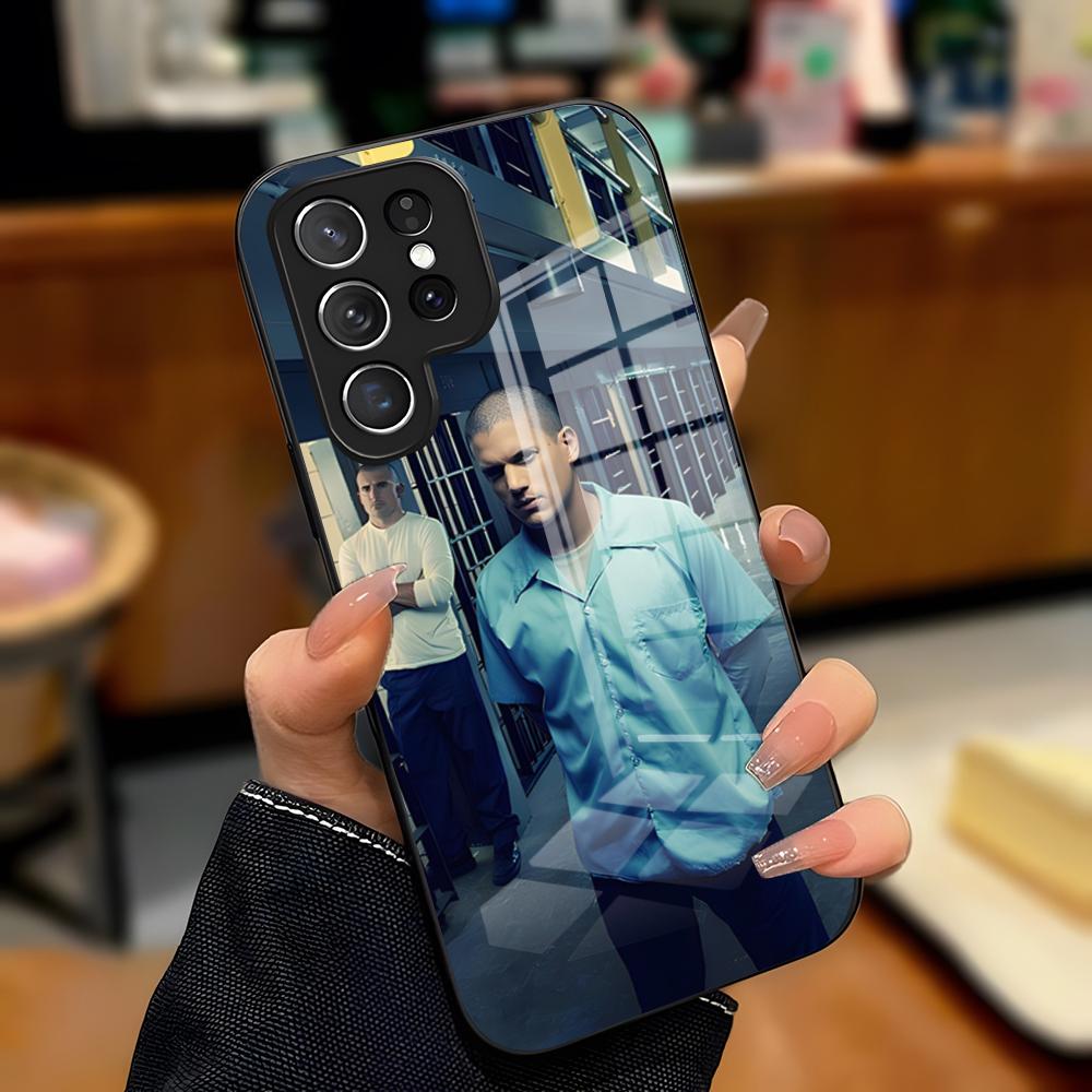 P-Prison Break TV Phone Case For Samsung A25 A13 A33 5G A54 A36 A35 A56 A52 A14 Shockproof Glass Cover