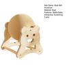 Cat Scratcher Toy Natural Sisal Scratching Ball with Wooden Base Interactive Play