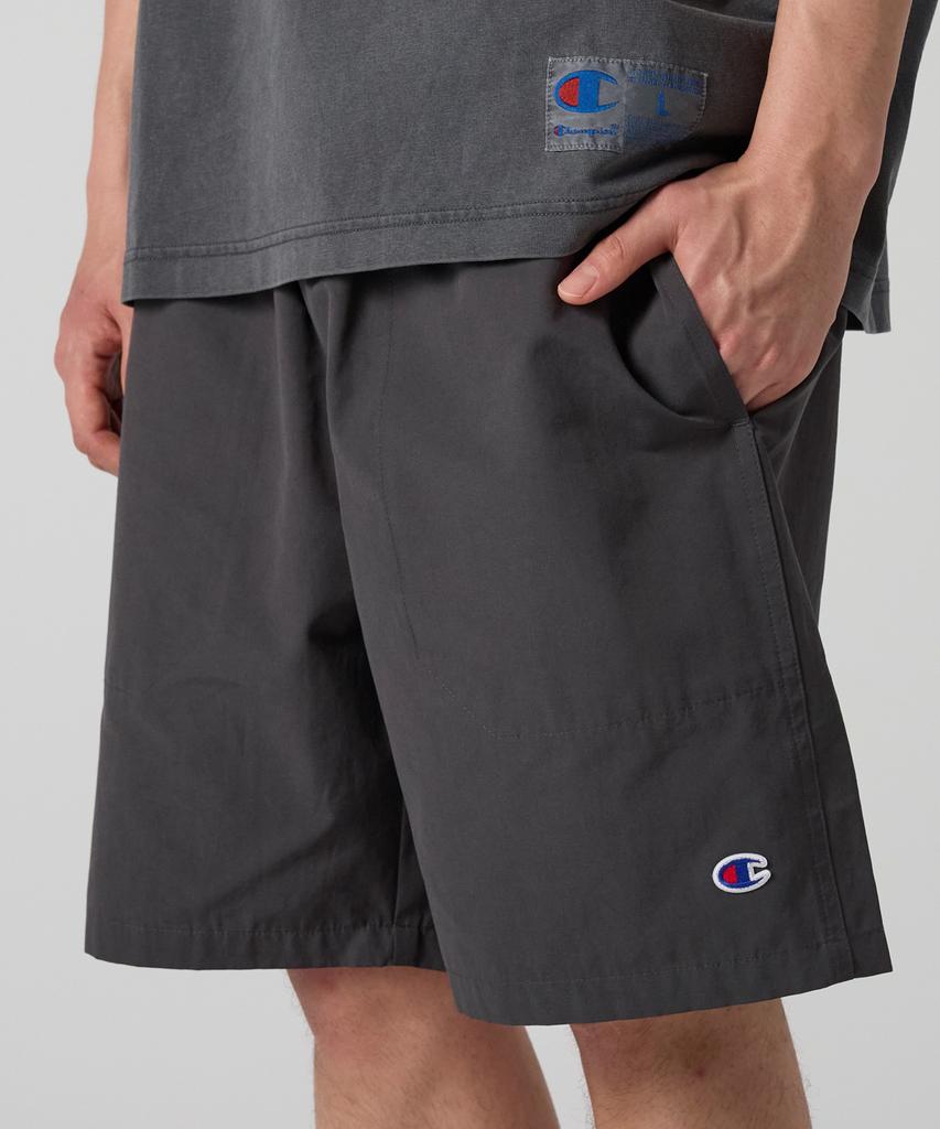 Champion C-Logo Woven Shorts Charcoal