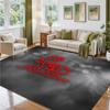 Rammstein Design Crystal Velvet Rug Soft Decorative Mat for Bedroom Entrance