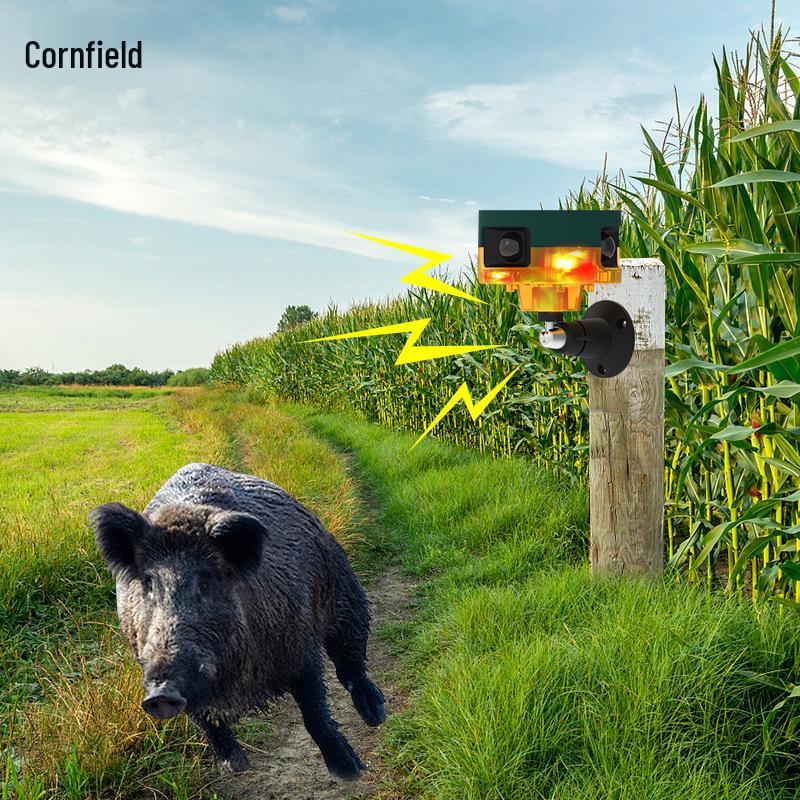 360° Solarlarm med djur- och fågelskrämma för gårdar
