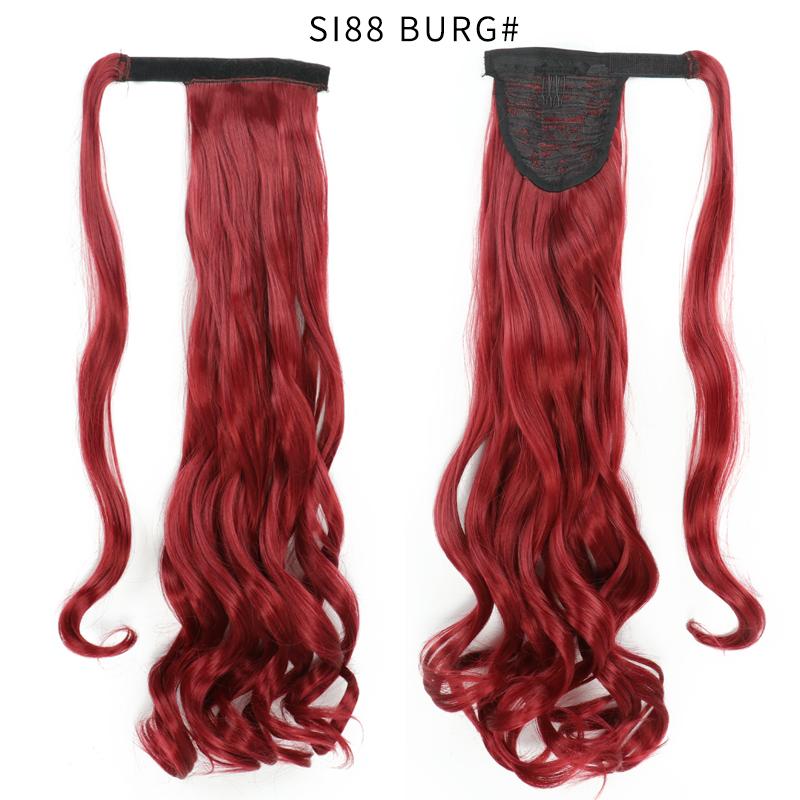 MISS WIG Synthetische Clip-In Wrap-Around Pferdeschwanz-Verlängerung Langer Welliges Pferdeschwanzhaar Für Frauen Tägliches Cosplay Tragen