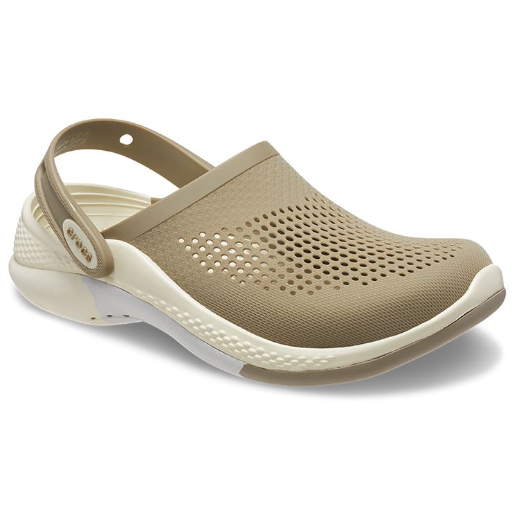 Crocs Literide 360 Comfortable Versatile Slip-Resistant Durable Clogs Unisex Footwear Brown Beige 208281-2YI