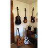 Guitar Hanger Hook Holder Wall Mount Display Acoustic Guitar Stand Ukulele Bass Mandolin Banjo Wall Mounts Hangers Black (1, 8)