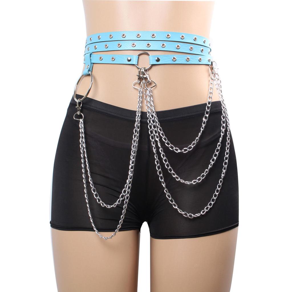 Cross-Border Punk Leather Waist Chain: Stylish & Versatile Women's Belt