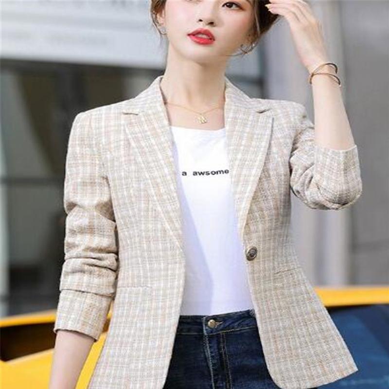 Moda blazer casacos curtos para mulheres ternos outerwear superior senhoras do escritório casacos finos splice bolsos roupas femininas jaqueta casacos finos