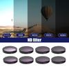 Professional Neutral Density Filter Set Adjustable Light Control for Action Cameras Enhances Images Quality