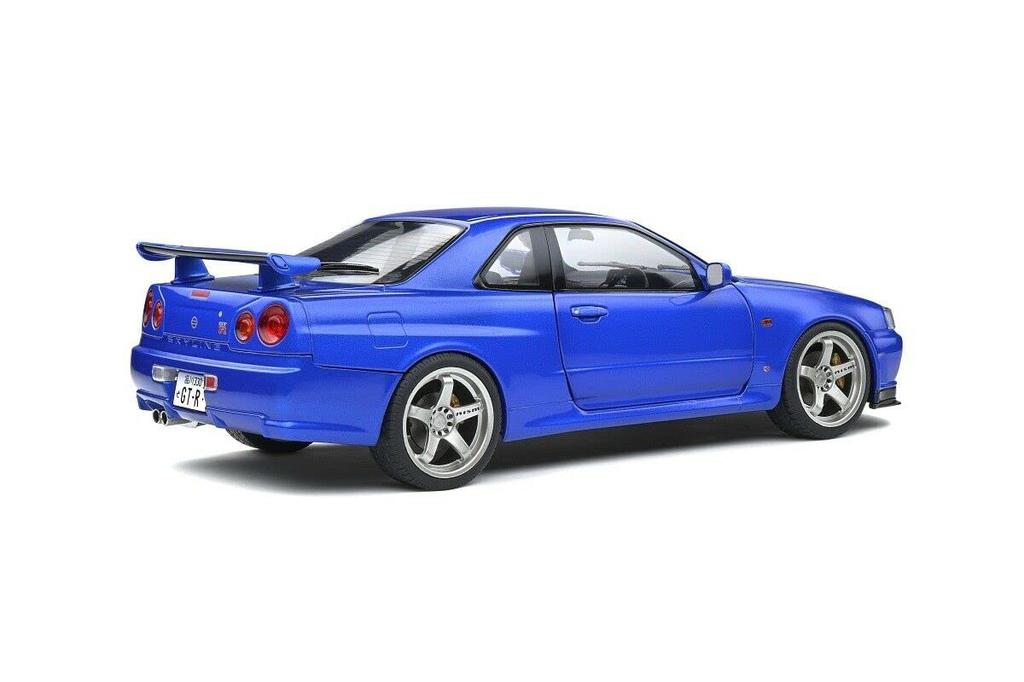Solido Scale Nissan Skyline R34 1999 Nismo Bayside Blue 1/18 GT-R (S1804306)