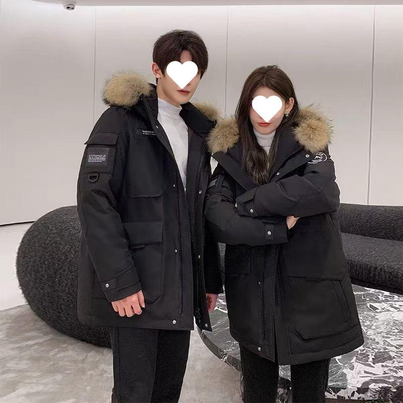 2025 Winter Unisex Extreme Cold Down Jacket with Fur Collar - Thick, Loose, and Warm