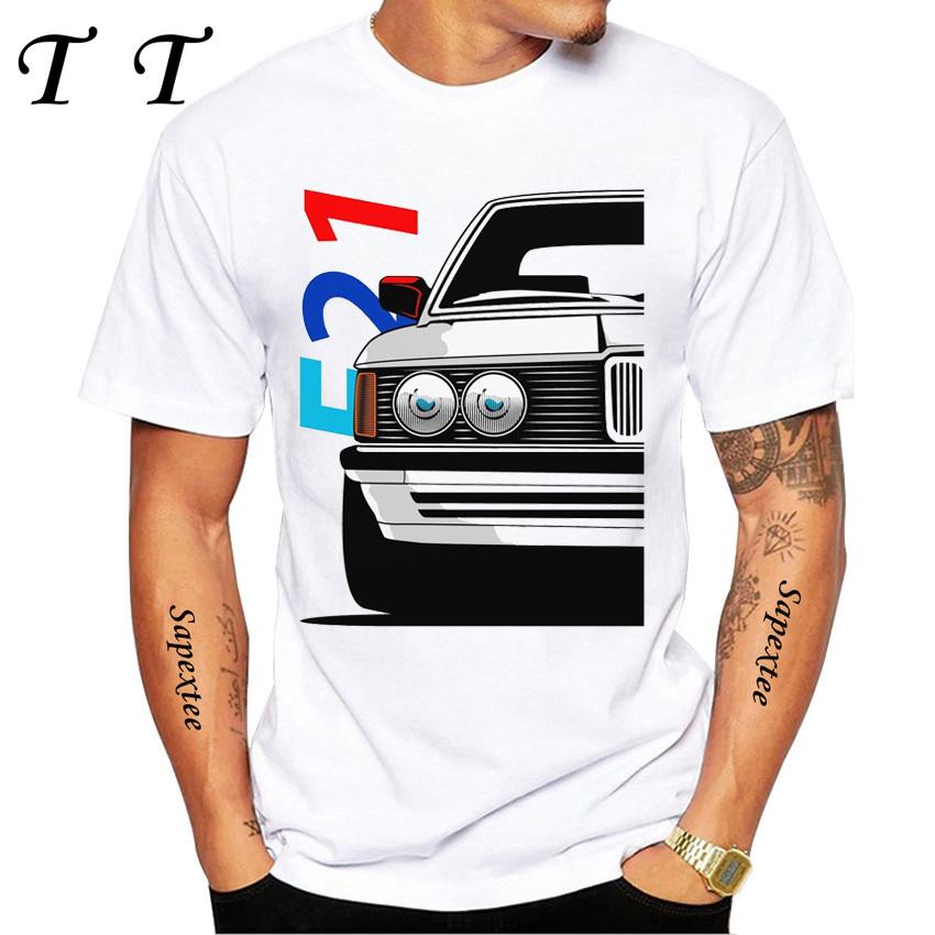 New Summer Men Short Sleeve Drive The Classic Germany EUDM - E34 M5 - X5 E30 Cars Evolution Retro T-Shirt Boy Casual White Tees