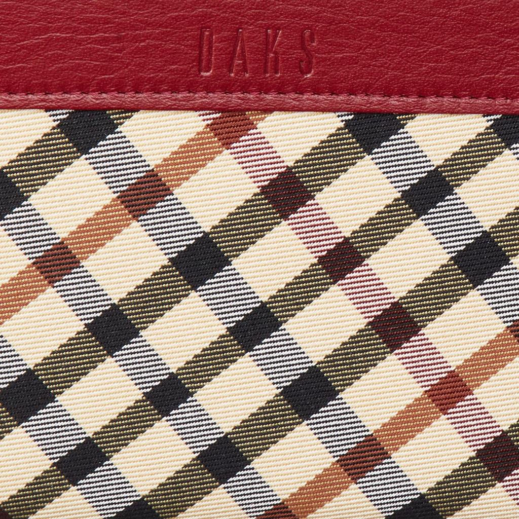 Daks HouseCheck Long Wallet, Red