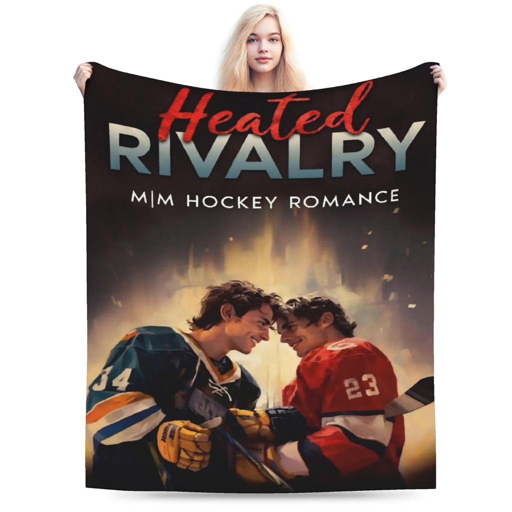 Heated Rivalry Knitted Blankets Fleece Canadian Sports Romance Super Soft Throw Blankets for Bedroom Sofa Bedspread