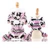 Autumn Winter Elk Pattern Four-legged Hooded Christmas Pet Clothes Dog Supplies