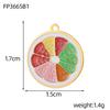 CARLIDANA Personalized Flower Stainless Steel Rabbit Pendant Strawberry Gold Plated Charm ice cream Enamel DIY Accessories