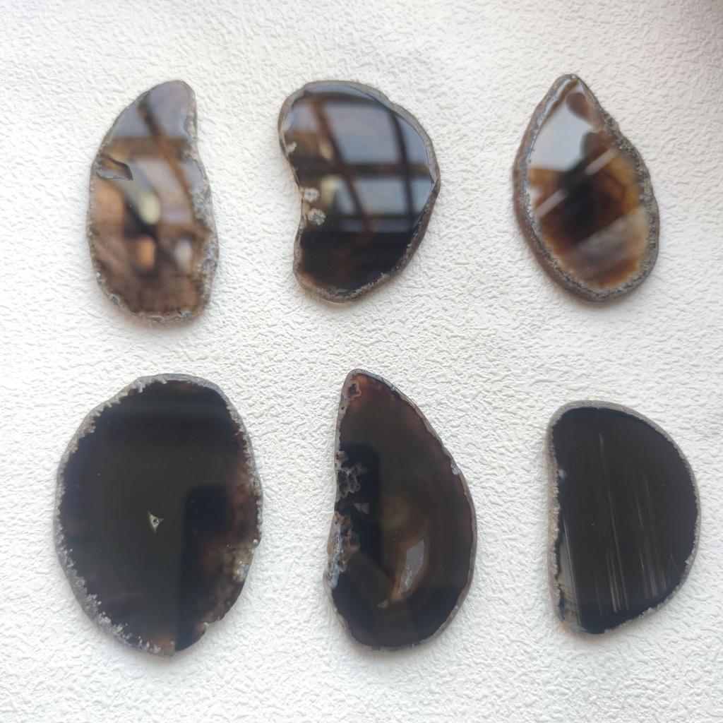 Natural Agate Geode Polished Irregular Crystal Slice Stone With Hole DIY Pendant Mineral Home Decoration Healing Crystal