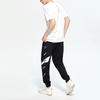 Li Ning Sports Fashion Series Large Logo Print Loose Cuff Knit Joggers Men Joggers Black AKLR369-4