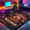 Custom Name Personalized Manchester United Print Carpet, Versatile Home Decor Rug, for Playroom, Apartment, Balcony, Entryway, Hallway Gift