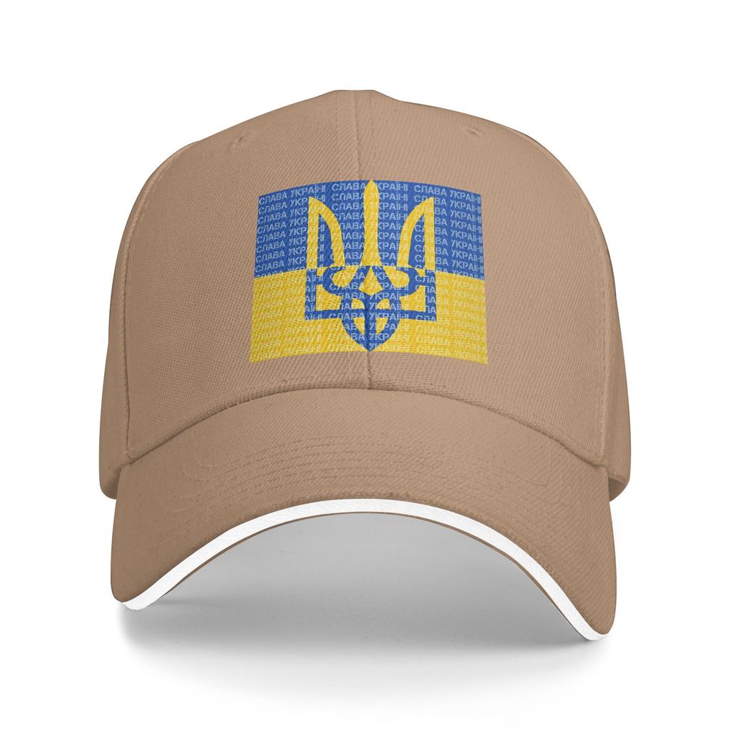 Ukraine Flag Trident Slava Ukraini Casual Baseball Cap Summer Trucker Hat Breathable Kpop Rock Snapback Cap Unisex Baseball Caps
