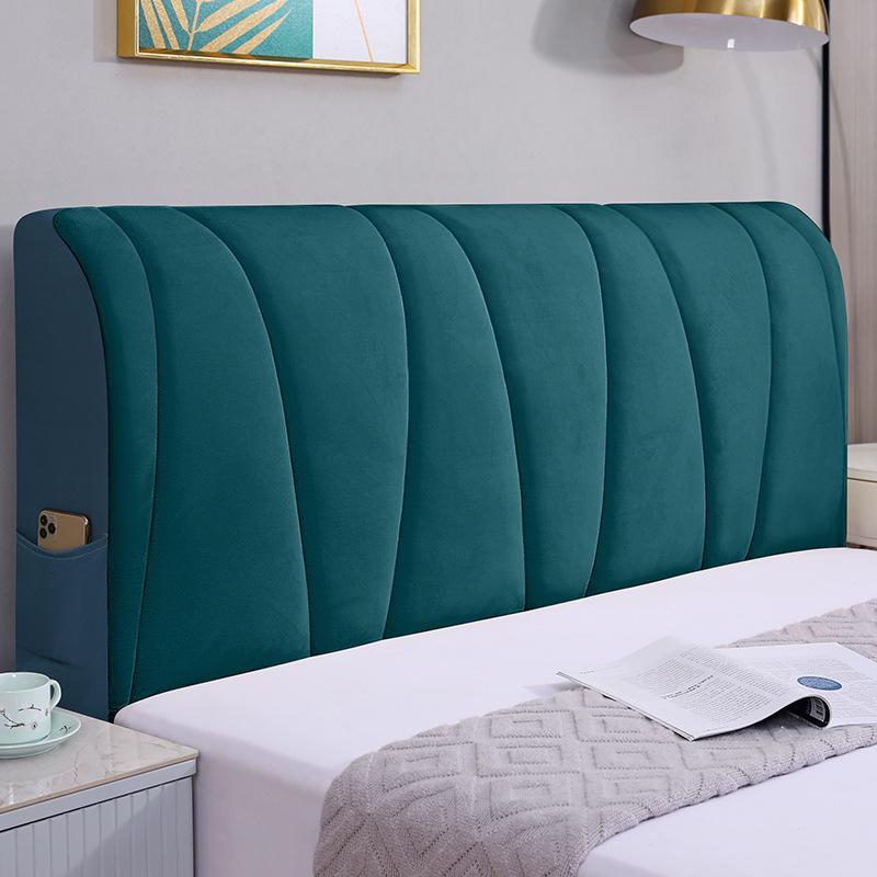 

Универсальный эластичный чехол для изголовья кровати из утолщенного хлопка - мягкий, универсальный пылезащитный чехол Width 1.5m Height 65cm