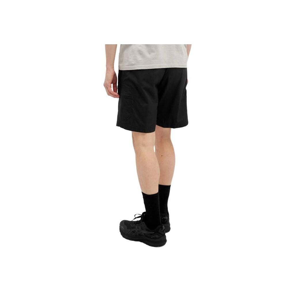 Columbia Solid Color Lace-Up Pocket Casual Shorts Men Shorts Black 2021041-010
