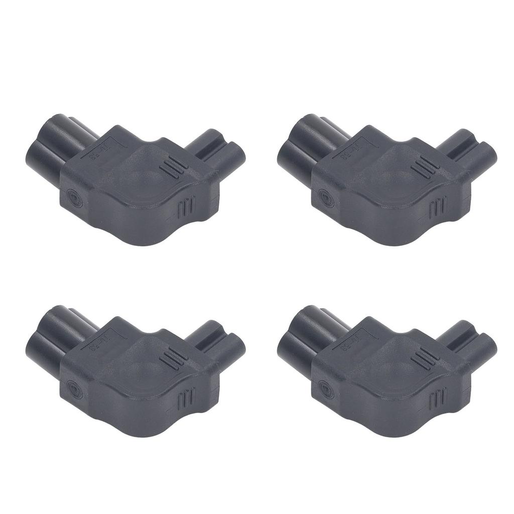 4Pcs IEC320 C6 To IEC320 C7 Power Adapter Right Angle IEC320 C6 To C7 90 Degree Right Turn Power