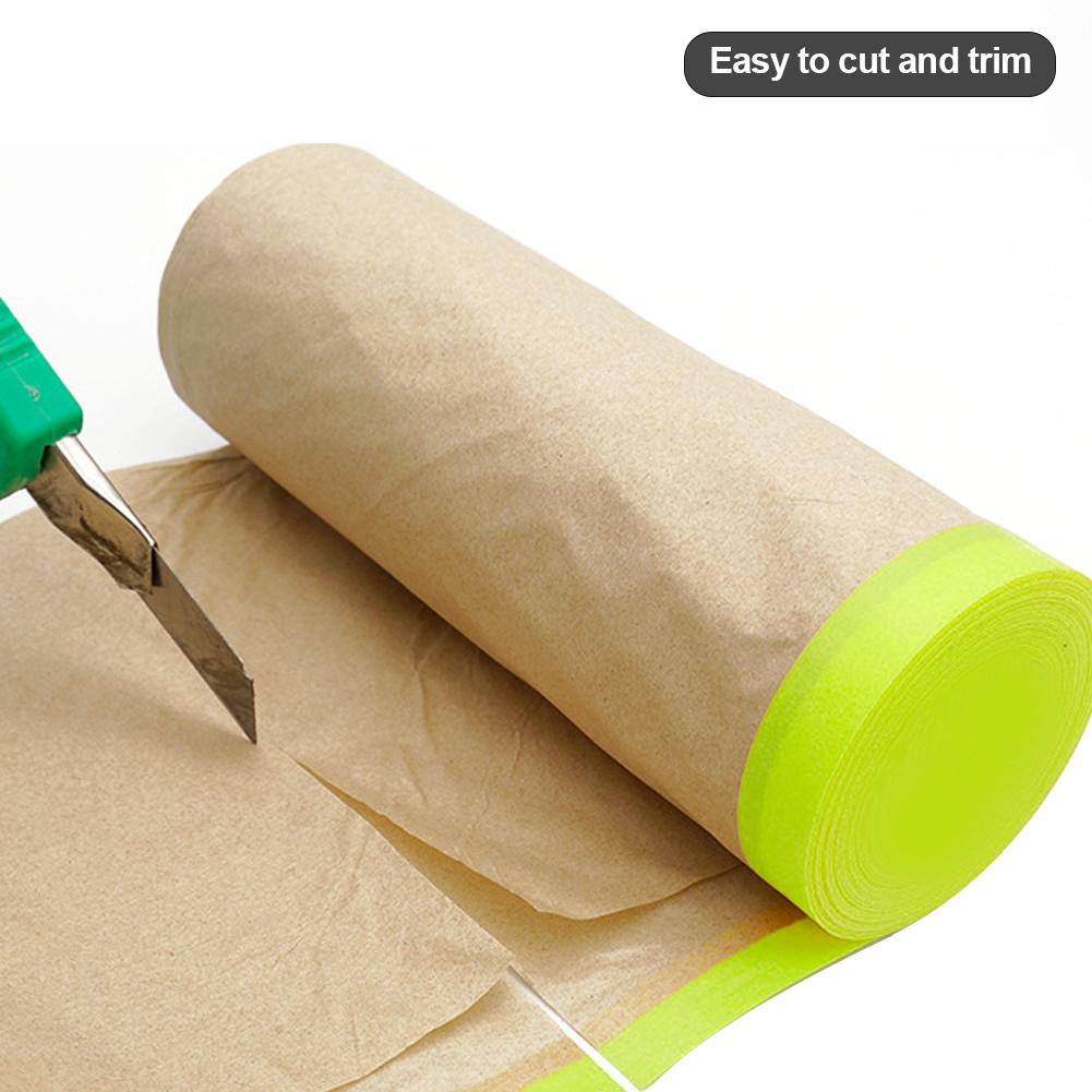 Spray Vopsea Auto Hârtie de Mascare cu Bandă Adezivă Tratament de Acoperire pentru Mascare Hârtie Protectoare Protector de Perete