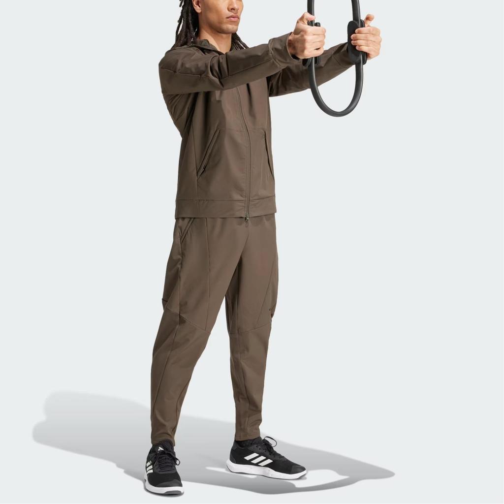 adidas Training Cold.Rdy Men's Woven Hooded Jacket Brown IX9059
