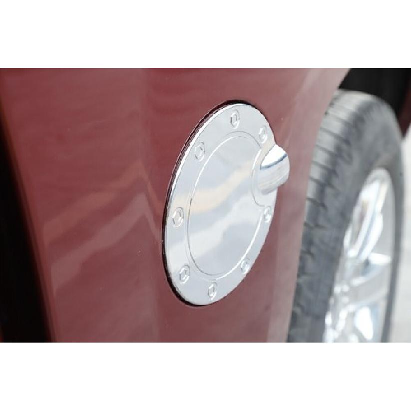 Chrome Fuel Filler Tank Gas Cap Cover Trim for Chevy Silverado GMC Sierra 14-18