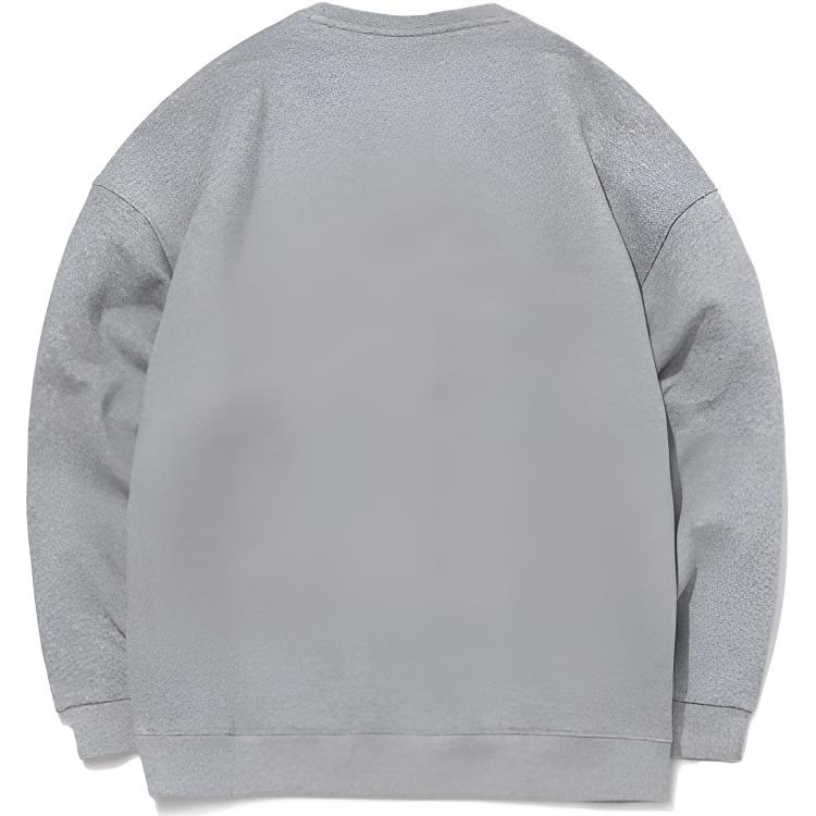 Li Ning Sports Lifestyle Series Large Logo Printed Pullover Long Sleeve Comfortable Fashion Sweatshirt Unisex Sweatshirt Light-Floral-Gray AWDR607-1