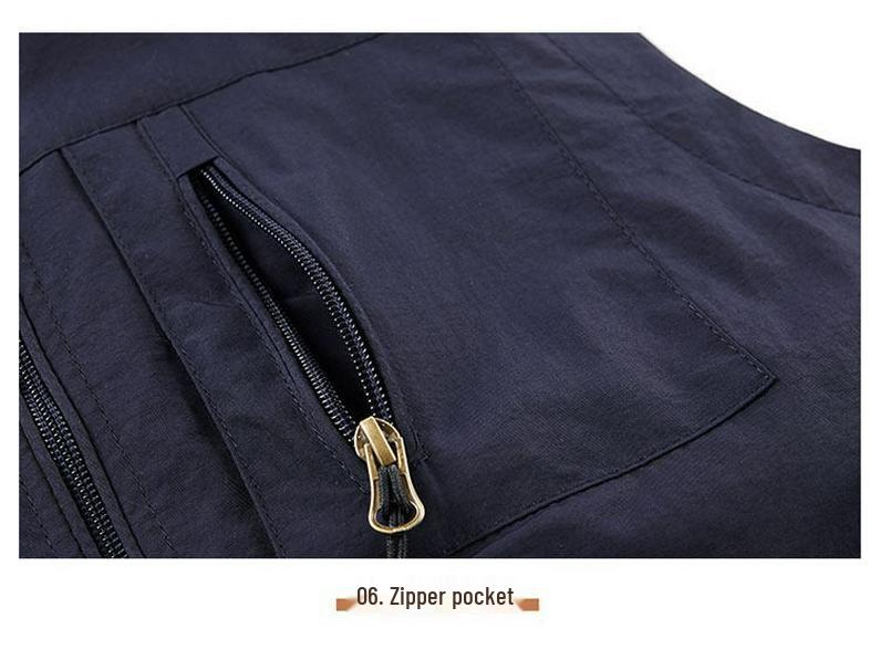 Men's Multi-Pocket Casual Sports Vest for Fishing and Outdoor Activities