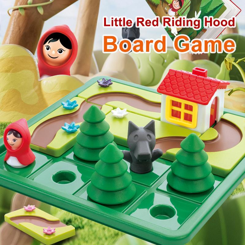 Little Red Riding Hood Smart Hide&Seek Board Games With Solution Skill-Building Puzzle Logic Game Training Toy for Children