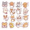 50Pcs DIY Sticker Self-Adhesive Waterproof Clear Printing PVC Cartoon Doggy Pattern Scrapbook Notepad Graffiti Sticker Kids Gift