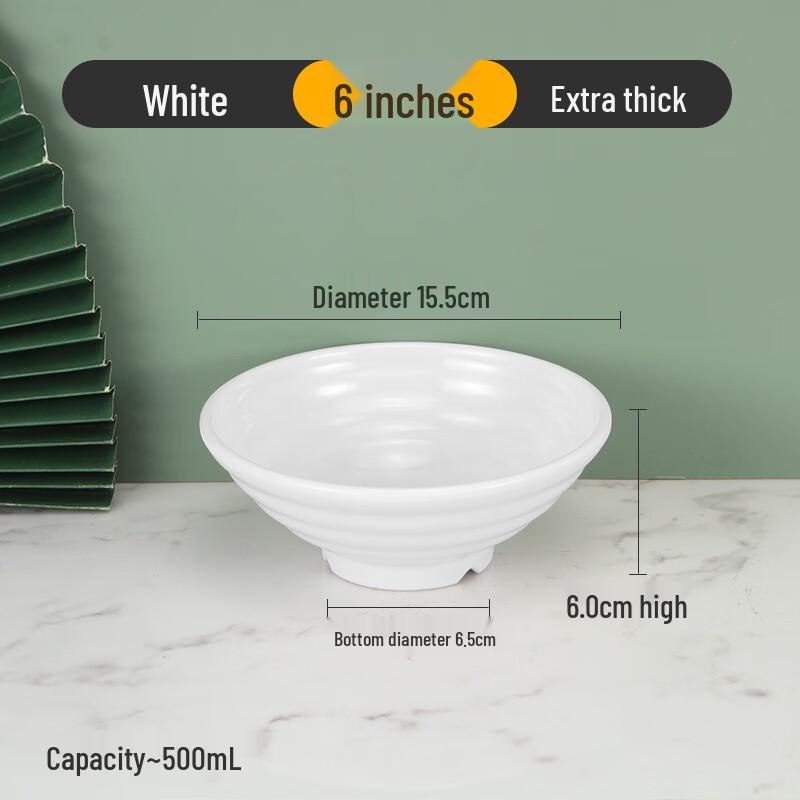 LYGIL Extra Thick Melamine Noodle & Soup Bowl