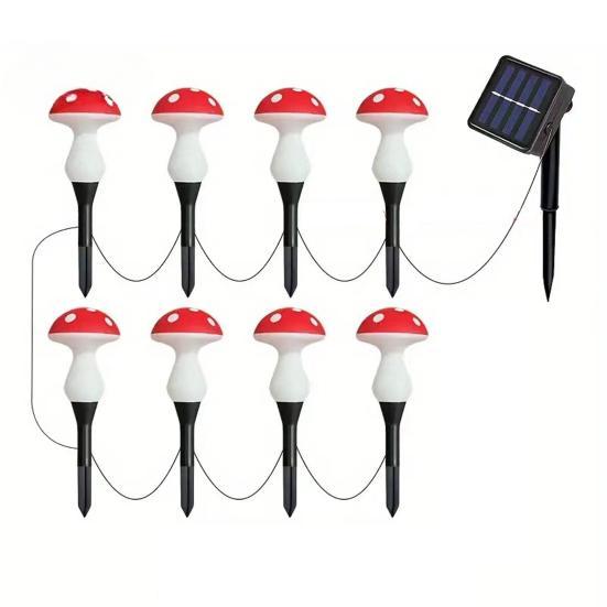 Mushroom-Shaped Solar Garden Lights with Soft Glow and Automatic Charging for Outdoor Decoration