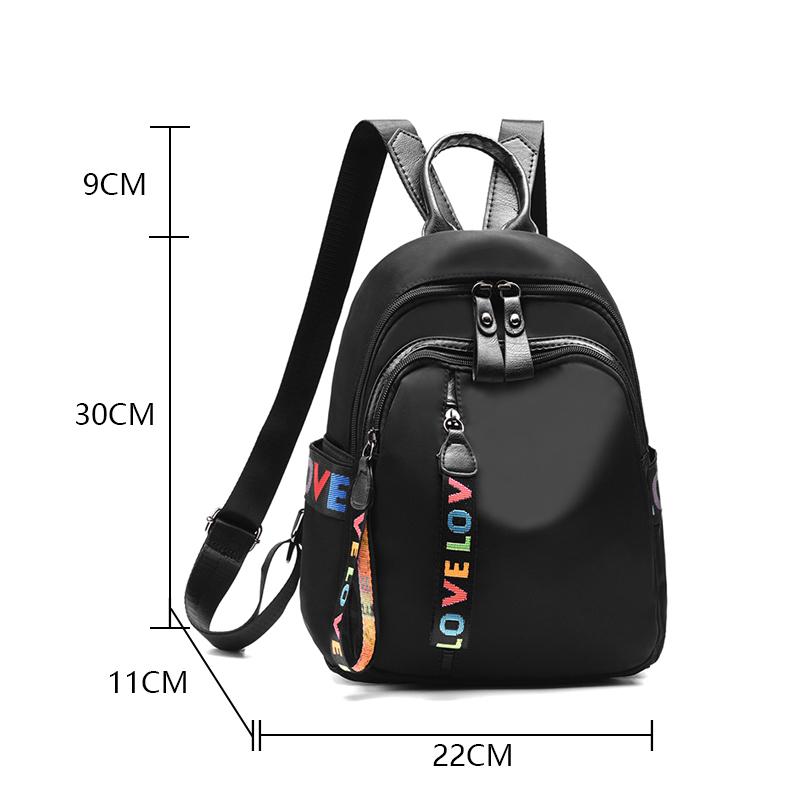 Женский рюкзак из Оксфордской ткани 2025: Универсальный Корейский Стиль, Легкий Холст, Модный Дорожный и Повседневный Школьный Рюкзак